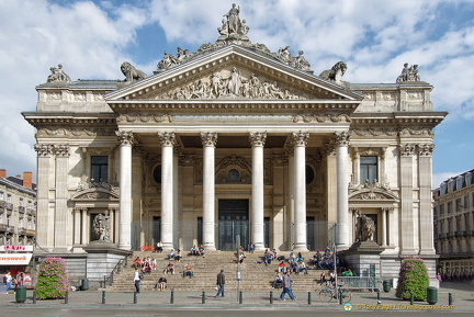 Auguste Rodin was one of the famous sculptors who worked on the ornaments and sculptures on the building